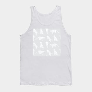 Light Gray Leopard Silhouettes Tank Top